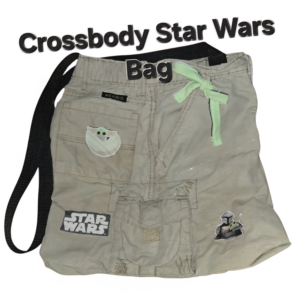 4/$15 Star Wars Crossbody Bag Unisex Purse Casual Yoda Disney Handmade